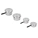 Pentola per casa delle bambole, accessori per la cucina della casa delle bambole Pentola in metallo per casa delle bambole in argento per accessori per pentole e giocattoli