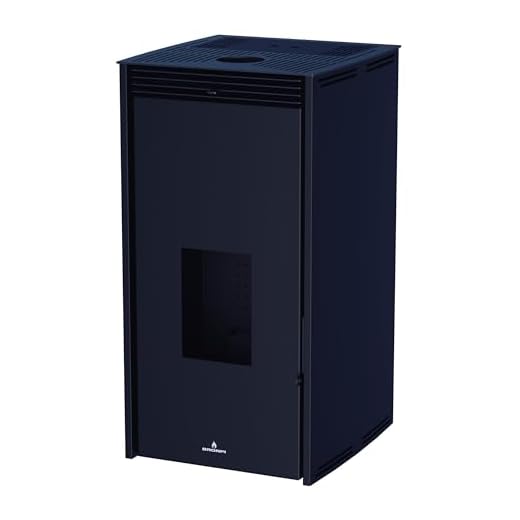 BRONPI - Estufa de Pellet De 11 kW Sin Electricidad Color Negro Modelo FREE-11-NE