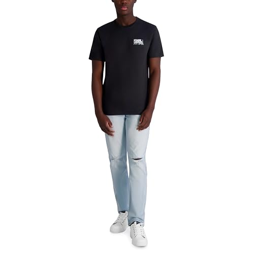 KARL LAGERFELD Men's Short Sleeve Crewneck Karl Paris Graphic Design T-Shirt2