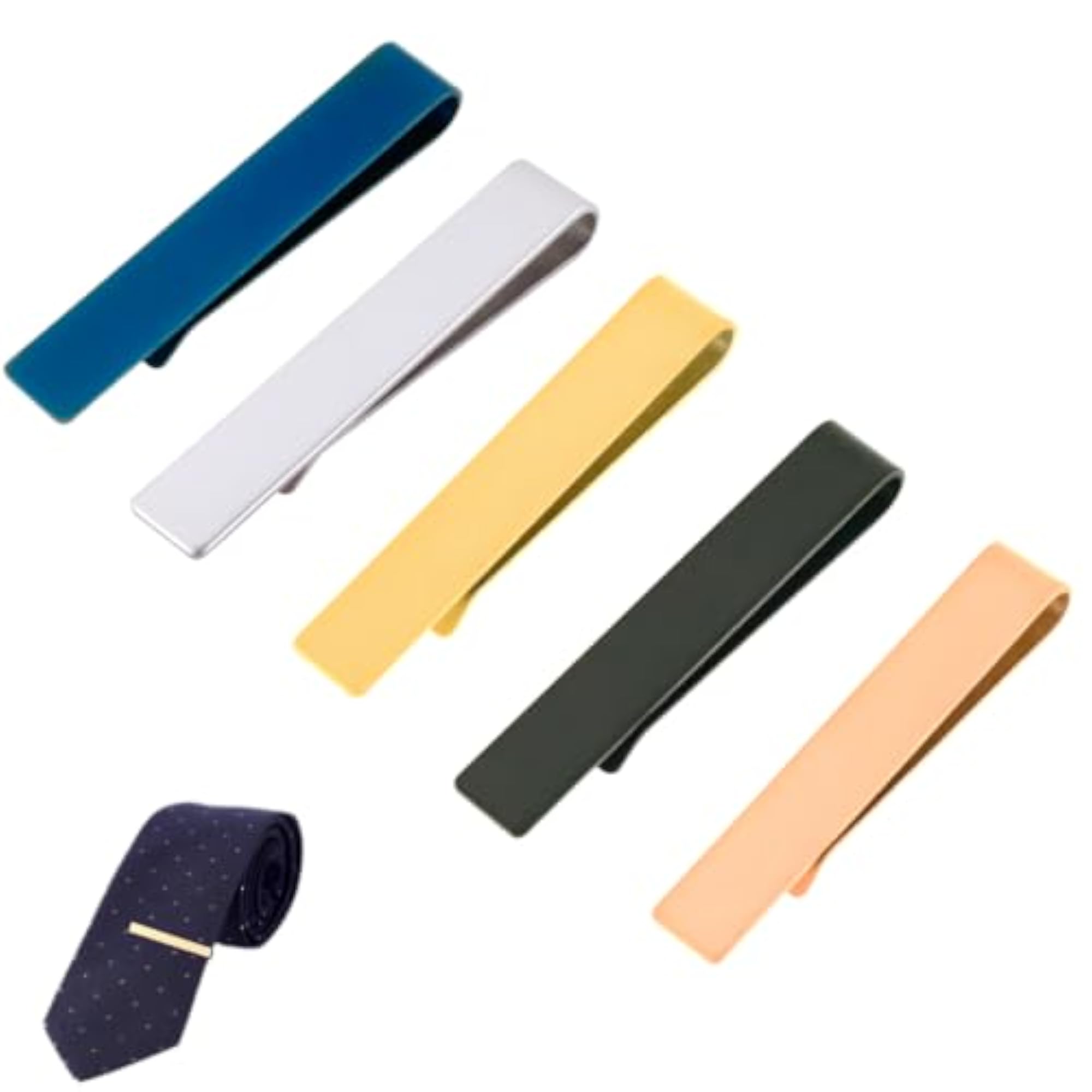 5Pcs Stainless Steel Tie Pin Combo for Men