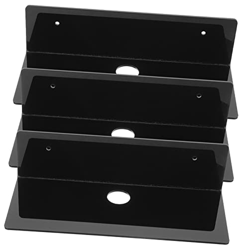 UKCOCO 3 Piezas Estante Flotante de acrílico para Sala de Estar estantes flotantes Dormitorio Estante Bookshelf estantes de livros estantería acrílica de Pared baldas flotantes baño