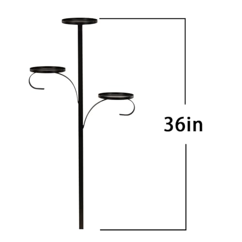 Orxiery Black Triple Tree Topper, Tree Topper Candle Holder, Candelabra Tree Topper For Christmas thumb #6