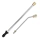 Hochdruckreiniger Verlängerungsstab Lanze für Kärcher K2 K3 K4 K5 K6 K7, Verlängerungsstab (40cm) + 30° gebogene Verlängerungsstange (22 cm),4000 PSI, 2 Stück
