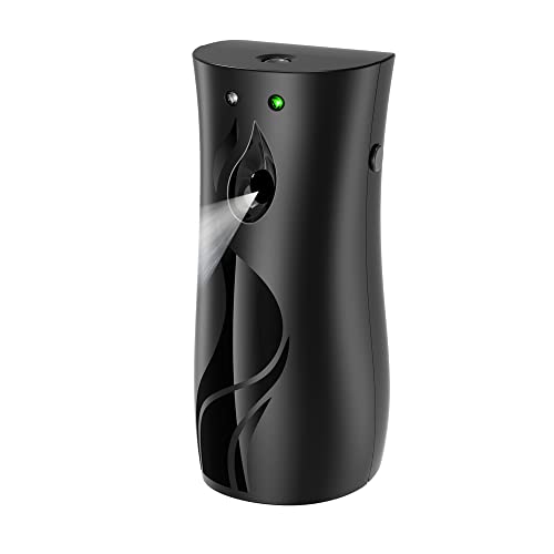 QEOSSKGI Automatic Air Freshener Dispenser - Home indoor wall-mounted automatic Auto Aerosol Spray Dispenser Programmable Fragrance Dispenser for Airport, Hotel Bedroom Office Commercial Place (Black)