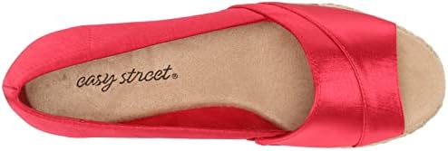 Easy Street Women's Jasper Wedge Sandal, Red Thai Silk, 12 Wide | Image 4
