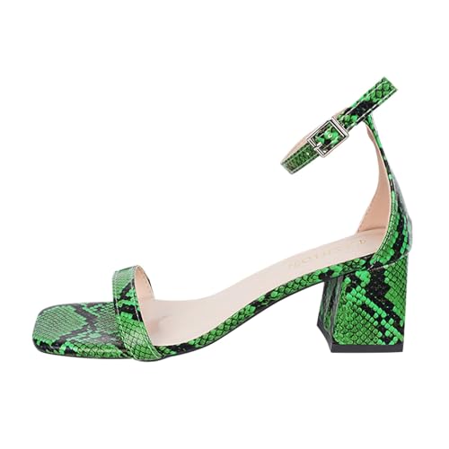 Sandales élégantes femme bout ouvert chaussures automne confortables à talon carré