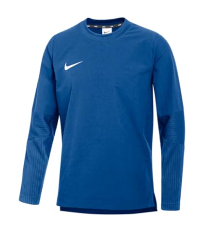 Nike Kid's DRI-FIT Lightweight Baseball Loose FIT Pullover, Tm Royal/White, Large