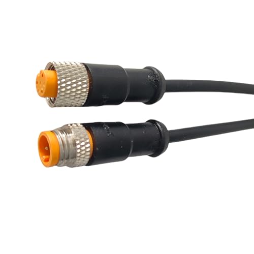 5PCS M9 2 3 4 5 6 Pin DC Electric Bicycle Butt Joint Plug, Waterproof Female Male Connector, Wiring Scooter Brake Cable, 20CM (3P)