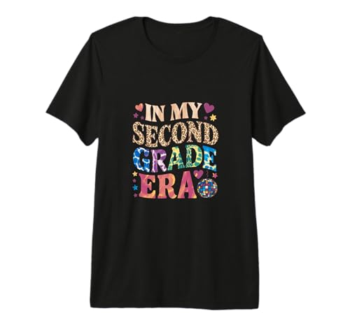 In My Second Grade Era Groovy Back To School Teachers Kids Premium T-Shirt