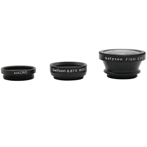U/K PULABO interessant Fisheye Lens Kit Universelles Clip-On 180-Grad-Kameraobjektiv 3-in-1-Fisheye-, Makro- und… – Bild 7