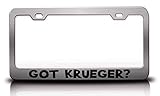 Custom Brother - GOT Krueger? Family Name Metal Car SUV Truck License Plate Frame Ch...