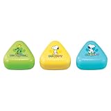 OSK(オーエスケー) 弁当箱 スヌーピー にぎらず作れる おにぎりケース 3個セット 日本製 電子レンジ対応 おしゃれ かわいい シンプル 簡単 時短 ランチボックス 大人用 子供用 学生 男女兼用 ウッドストック LS-2