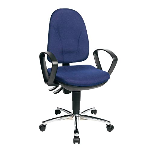 Bürodrehstuhl Steel Point 30 blau inkl. Armlehnen