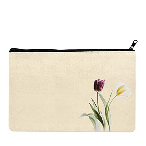 Jinphon CANVAS001 50Pcs Canvas Zipper Bags, Diy Craft Zipper Bags Toiletry Bag For Storage 8.3 Inch X 5 Inch Canvas Zipper Pouch Bags, Canvas Pouches, Canvas Makeup Bags thumb #3