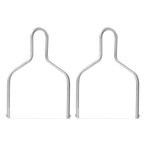 BESPORTBLE 2 PièCes Trancheur Foie Gras Inoxydable Multifonctionnel Coupe-Fil Fromage Et Beurre ÉPandeurs Cuisine Ergonomiques Pour Tranches Fines PréCises
