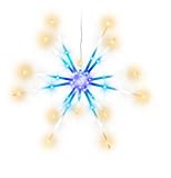 Gemmy LED LightShow 22-inch White/Blue Starburst