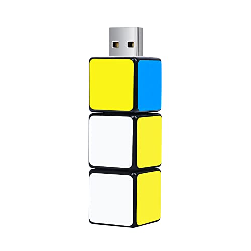 leizhan Clé USB 16 Go, Cle USB Unique, Clé USB en Forme de Magic Cube, Cle USB Personnalisée, Fantaisie Clef USB, Flash Drive Stockage Mémoire Stick,...
