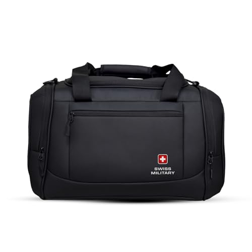 Swiss Military 34L Multipurpose Duffle Bag Black, Water-Resistant...