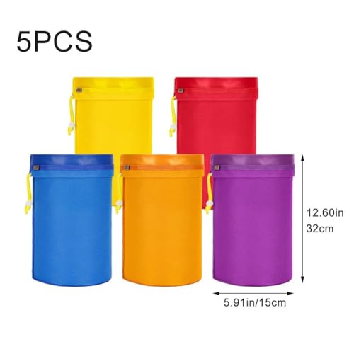 Bolsas de extracción reutilizables con cordón de nailon resistente para leches vegetales, 5 uds 3