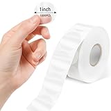 1000-Pack Clear Circle Seal Stickers，1-Inch Self-Adhesive Wafer Dots Label for Envelopes, Gift Boxes, Mail & Package Sealing | Transparent Round Stickers with Strong Adhesion