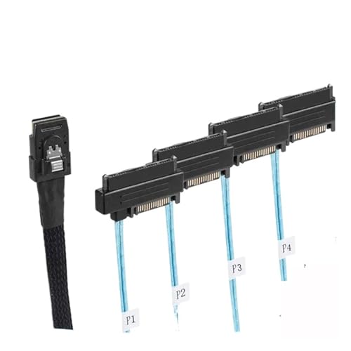 Cable S/AS Sff-8087 a 4 Sff-8482 para servidor 1m miniatura 4