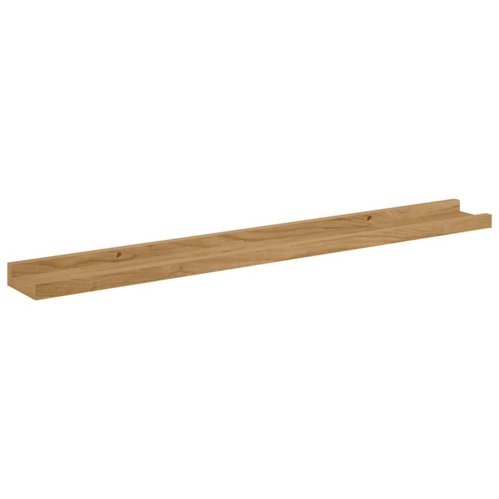 Set di 4 mensole da parete, 80 x 9 x 3 cm, in legno, stile moderno, per quadri e decorazioni in soggiorno, camera da letto e ufficio