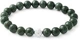 pulsera jade verde precio ¡TAMAÑO FLEXIBLE para una circunferencia de muñeca de 16-20cm gracias a la pulsera elástica (gráfico de la última imagen)! Las pulseras son HECHAS A MANO y UNISEX y ya están empaquetadas como REGALO.