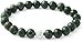 Jade Armband – Echtes Perlenarmband mit Naturstein und 925 Sterling Silberperle – BERGERLIN Feel Goods