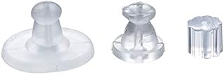 pewterhooter® I0 Pairs of Soft, Comfortable & Secure Clear Plastic Earring Backs for Men and Women.