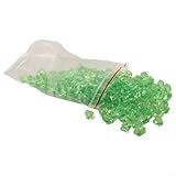 Ice Rocks - Piedras preciosas acrílicas transparentes para rellenar jarrones decorativos para decoración de bodas, fiestas, adornos de peceras y el hogar (verde hierba)