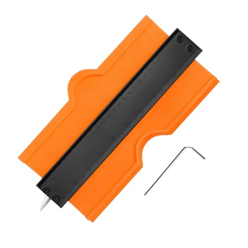 Jemey Contour Gauge Duplicator with Lock, 25.4 cm Contour Gauge Duplicator Large Precise Measuring for Laminate, Wood, Tiles and Floors, Irregular Shapes Profile Tool Birthday Gift for Men