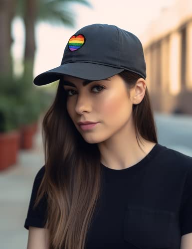 Image of Embroidered Pride Hat LGBT Cap Low Profile Distressed Dad Hat