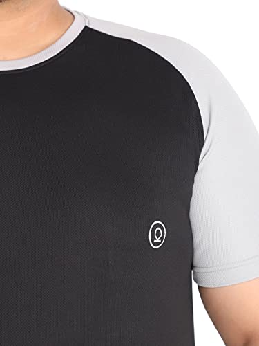 Image of CHKOKKO Men's Polyester Regular Fit Solid Sports T-Shirt