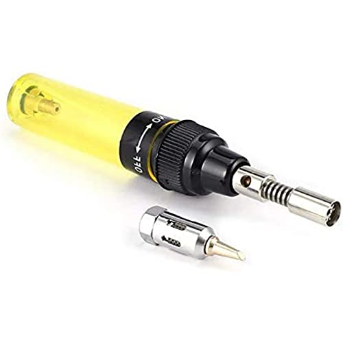 Mini portátil sin cable antorcha soldador tipo pluma multifuncional gas hierro soldadura quemador soldadura herramientas de soldadura amarillo