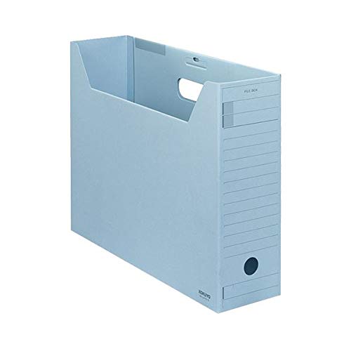 (まとめ)コクヨファイルボックス-FS(Fタイプ) B4ヨコ 背幅102mm 青 フタ付 B4-LFFN-B 1セット(5冊) 〔×3セット〕