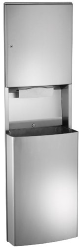 ASI 20469-9 surface mounted paper towel dispenser and removable waste