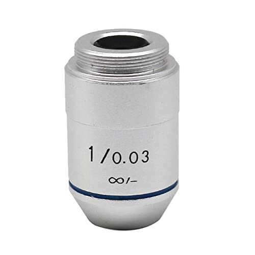 Microscope 1X 2X Achromatic Objective Lens for 195 Biological Microscope Accessories(1X-Infinity)