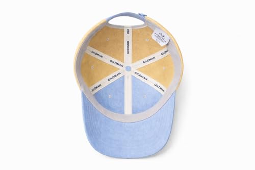 Image of Gildman Luxury Mesh Baseball Cap for Men & Women | Sky Blue Fabric with Sand Mesh Back | Premium Embroidery | Adjustable Summer Street Cap