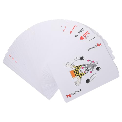 Abaodam 8X Riesen Pokerkarten Große Spielkarten Für Partyspiele Trickkarten Set Mit Gutem Handgefühl Kunststoff Perfekt Fürs Camping