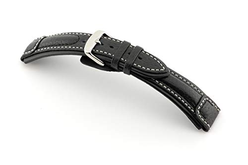 Bracelet de montre 22mm RIOS1931 cuir buffle véritable fait main taille L
