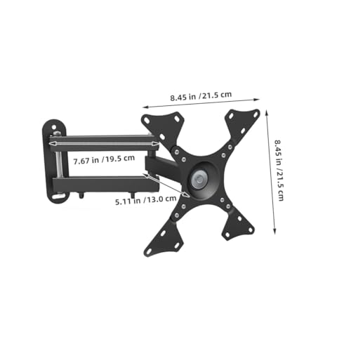 Support mural TV 14-37 pouces en acier robuste fixe NUOBESTY - 2