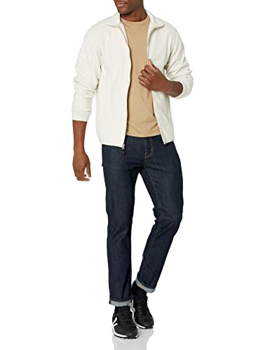 Amazon Essentials Men's Full-Zip Polar Fleece Jacket (Available in Big & Tall), Oatmeal Heather, X-Small - Thumbnail 4