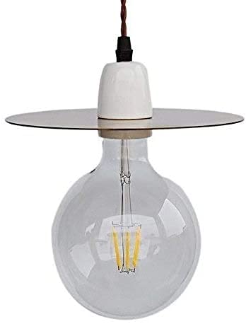 Araña retro de cerámica y latón para iluminación interior elegante