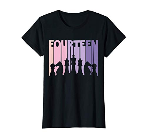 Regalo del 14 cumpleaños niñas jugador de ajedrez chicas Camiseta