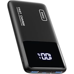 INIU Power Bank, Slim 22.5W PD Fast Charging Portable Charger, USB C in&out 10000mAh Battery Pack, Travel Essentials Powerbank, Mobile Phone Charger for iPhone 17 16, Samsung S25 S24, iPad, Xiaomi etc