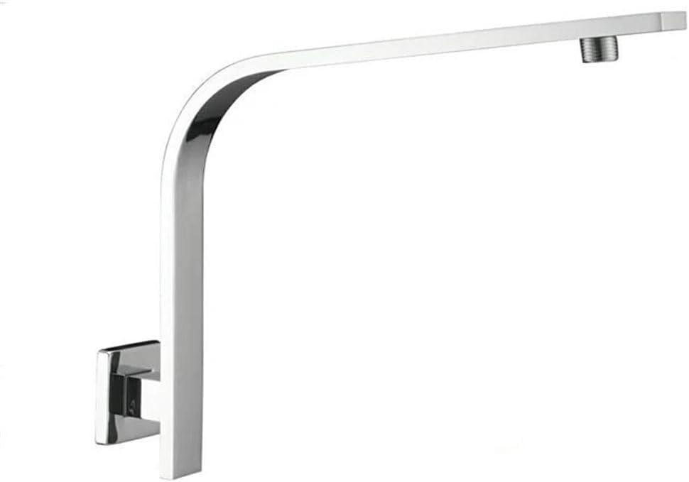 Best Brass GOOSENECK Square Chrome Rain Shower Wall Mounted Shower Head Shower Arm SA005-1