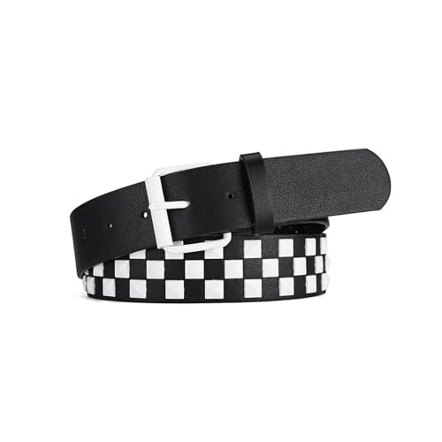 Women Men Studded Belts Fashion PU Leather Metal Punk Rock Rivet Grommet Waist Belt for Jeans Pants