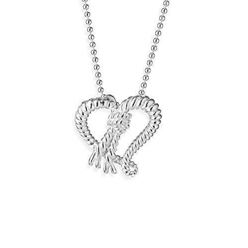 Preisvergleich Produktbild Drachenfels Edler Anker-Anhänger in Echtsilber / Kollektion Heimathafen / Maritimer Anker Anhänger in Herzform für Halskette aus 925 Sterling Silber