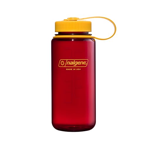 Image of Nalgene 16 oz Wide Mouth Water Bottle | Slim Cup Holder Size, BPA-Free, Durable & Leak Proof, Lightweight Travel Bottle, Laker