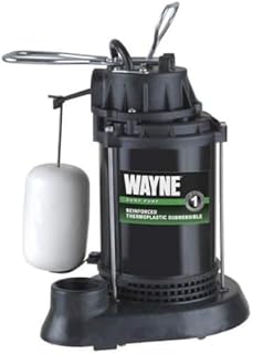 Wayne SPF50 1/2 HP, Epoxy Coated Thermoplastic Reinforced Submersible Sump Pump w/Vertical Float Switch
